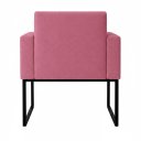 Ver imagem 4 de Poltrona Decorativa Reforçada para Recepção e Estética Rose