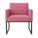 Ver imagem 2 de Poltrona Decorativa Reforçada para Recepção e Estética Rose