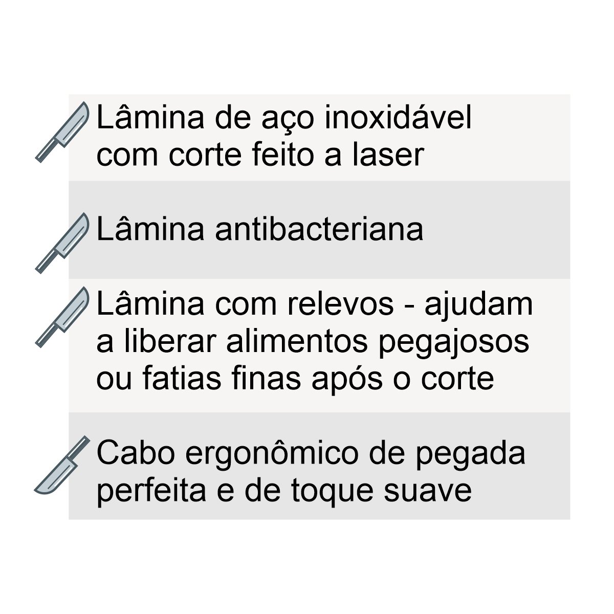 Jogo 5 Facas + Tesoura Suporte 7 Peças Black Berlinger Haus - 6