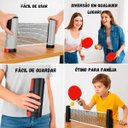 Ver imagem 5 de Kit Raquete Rede Retratil Ping Pong 3 Bolinhas Tenis Mesa Conjunto Completo Treino Esporte Recreaçao