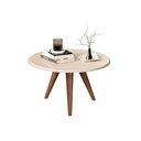 Ver imagem 2 de Mesa Lateral em MDF com Pés de Madeira Lívia - Off White