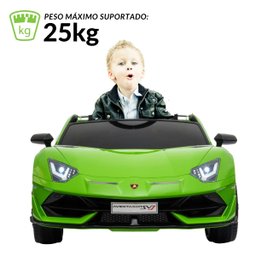 Mini Carro Elétrico Infantil Lamborghini Aventador Svj 12v Controle Importway Bw303 Licenciado - 3