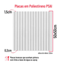 Kit 16 Placas Painel Ripado Parede Revestimento 50cmx50cm Decoração Flexivel 3d Pvc - 2