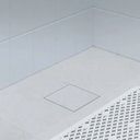 Ver imagem 2 de Ralo Oculto 15x15cm Astra Quadrado Branco Anti-Inseto Invisível para Banheiro Invisível