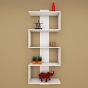 Ver imagem 1 de Nicho Suspensa Estante Parede Nicho Branco Cozinha Escritorio Sala Quarto Infantil