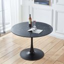 Ver imagem 6 de Mesa de Jantar Tulipa Saarinen Redonda 130 Cm Mármore Nero