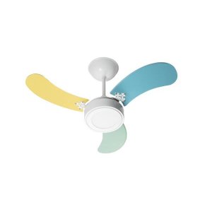 Ventilador Teto New LED Colors 3 Pás Masculino 110 V 130 W