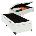 Ver imagem 1 de Cama Box Baú Solteiro Branco Nature 88x188