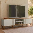 Ver imagem 3 de Rack Bancada para Tv 75 Pol 180cm Sia Off/nature Z49 - Mpozenato