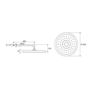 Ver imagem 2 de Ducha redonda com braço p\/parede Cromado Rainsense Roca A5B1650C0C