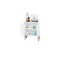 Ver imagem 3 de Aparador Buffet Retro para Sala de Estar 2 Portas Equador - Castanho/branco