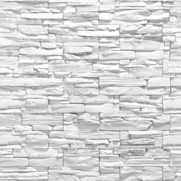 Papel de Parede Pedra Canjiquinha Branca Lavável - 1