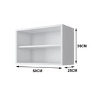 Ver imagem 2 de Nicho Mdf Branco Tx Retangular com Fundo 50l X 25c X 35a Cm Nchbr008