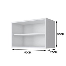 Nicho Mdf Branco Tx Retangular com Fundo 50l X 25c X 35a Cm Nchbr008 - 2