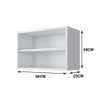 Nicho Mdf Branco Tx Retangular com Fundo 50l X 25c X 35a Cm Nchbr008 - 2