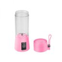 Ver imagem 1 de Mini Liquidificador Portátil Com Bateria Recarregável - Rosa