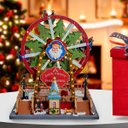 Ver imagem 3 de Enfeite Roda Gigante Natal Natalino Papai Noel LED Movimento Cenario Musical Parque de Diversao Casa