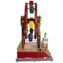 Ver imagem 5 de Enfeite Roda Gigante Natal Natalino Papai Noel LED Movimento Cenario Musical Parque de Diversao Casa