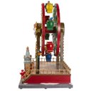 Ver imagem 7 de Enfeite Roda Gigante Natal Natalino Papai Noel LED Movimento Cenario Musical Parque de Diversao Casa
