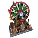 Ver mais imagens de Enfeite Roda Gigante Natal Natalino Papai Noel LED Movimento Cenario Musical Parque de Diversao Casa