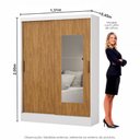 Ver imagem 3 de Guarda-roupa Belem 2 Portas de Correr 2 Gavetas
