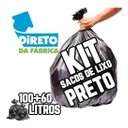 Ver imagem 1 de Kit Saco de Lixo 20+40+60+100l (100 Und Cada Pacote) Preto
