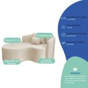 Ver imagem 7 de Recamier Curvo Orgânico 150cm 2 Lugares Lado Esquerdo para Sala de Estar Bouclé Londres