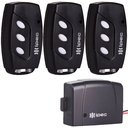 Ver imagem 1 de 3 Controle Motor Portão 3 Canais + 1 Tx Car Farol Alto Carro Moto Garen Rcg Ppa Seg 433,92mhz Code L