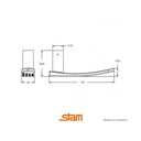 Ver imagem 2 de Fechadura Espelhada Escovada Antique - Stam Tetra 1800/21