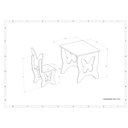 Ver imagem 5 de Mesa Infantil Borboleta com Duas Cadeiras em Mdf