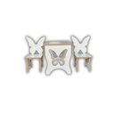 Ver imagem 2 de Mesa Infantil Borboleta com Duas Cadeiras em Mdf