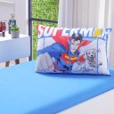 Ver imagem 6 de Kit Colcha e Jogo de Cama Solteiro Superman 100% Algodão 160x220cm Bene Casa Superman