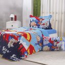 Ver imagem 1 de Kit Colcha e Jogo de Cama Solteiro Superman 100% Algodão 160x220cm Bene Casa Superman