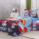 Ver imagem 4 de Kit Colcha e Jogo de Cama Solteiro Superman 100% Algodão 160x220cm Bene Casa Superman