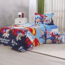 Ver imagem 3 de Kit Colcha e Jogo de Cama Solteiro Superman 100% Algodão 160x220cm Bene Casa Superman