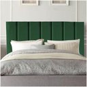 Ver imagem 1 de Cabeceira Estofada Líbia 195cm King Suede Verde