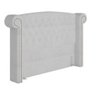 Ver imagem 1 de Cabeceira Cama Box King 195cm Provença P02 Bouclé Branco - Mpozenato