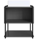 Ver imagem 2 de Gabinete de Banheiro Suspenso 50cm com Cuba Moly Grafite Z54 - Mpozenato