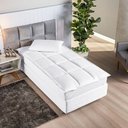Ver imagem 1 de Protetor de Colchão Macio Pillow Top Solteiro Scartec Micropercal 200 Fios - Branco