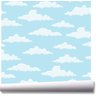 Papel de parede céu nuvens quarto infantil nuvem A06 - 1