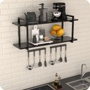 Ver imagem 3 de Prateleira Estilo Industrial Cozinha de Parede GND PP 80cm
