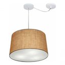 Ver imagem 3 de Lustre Pendente Cone com Desvio Md-4277 Cúpula 30/40x45cm Palha - Bivolt