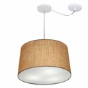Ver imagem 2 de Lustre Pendente Cone com Desvio Md-4277 Cúpula 30/40x45cm Palha - Bivolt