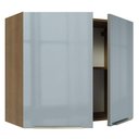 Ver imagem 6 de Armário Aéreo Madesa Lux 80 cm 2 Portas Rustic/Cinza