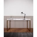 Ver imagem 4 de MESA 90CM INDUSTRIAL PARA ESCRITÓRIO TAMPO BORDAS ELEVADAS D