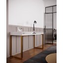 Ver imagem 2 de MESA 90CM INDUSTRIAL PARA ESCRITÓRIO TAMPO BORDAS ELEVADAS D