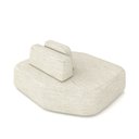 Ver imagem 6 de Sofá Ilha Dakota Chaise 168cm Modulado Encosto Almofada Solta Linho Bege G33 - Gran Belo