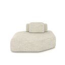 Ver imagem 1 de Sofá Ilha Dakota Chaise 168cm Modulado Encosto Almofada Solta Linho Bege G33 - Gran Belo