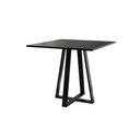Ver imagem 3 de Conjunto de Jantar Mesa Mônaco Premium 90cm Preta com 4 Cadeiras Estofadas Marrom