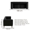 Ver imagem 3 de Sofa Living 2 Lugares Bellare 180 cm Pes Madeira Courino Tcs 724 Moll